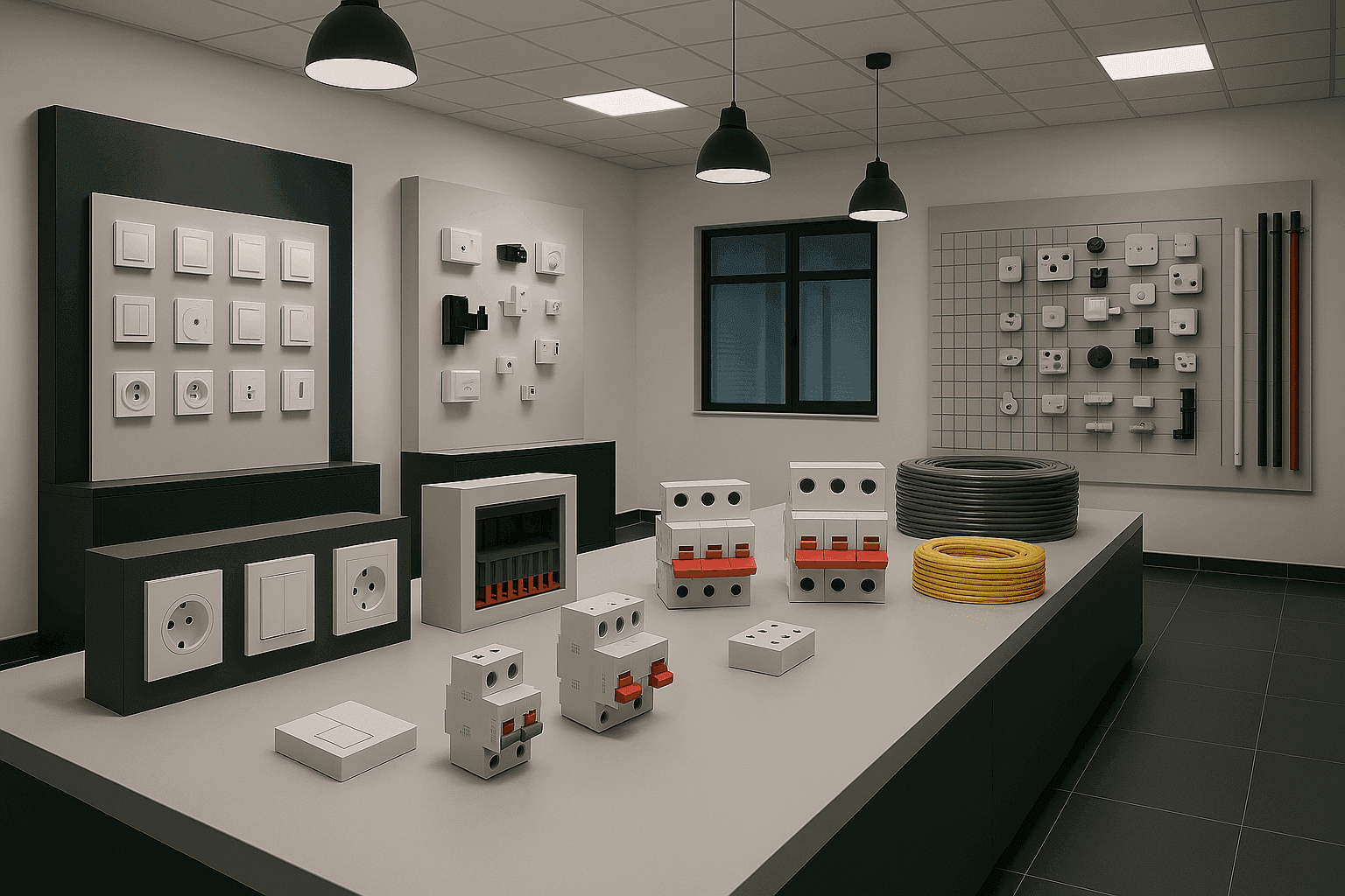 Bule Electrical Materials warehouse and products